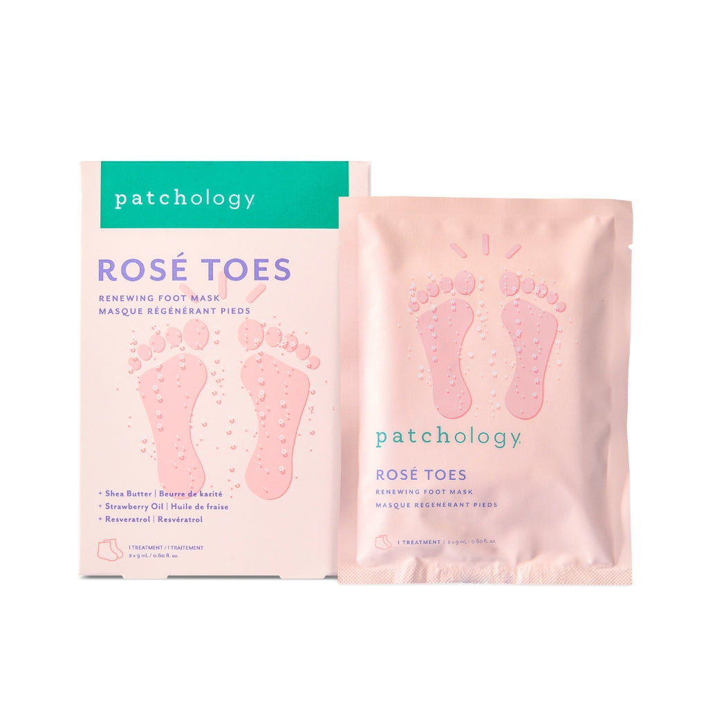 Rosé Toes Renewing Foot Mask